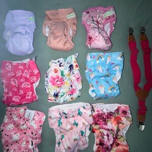 Doggie Diapers Washable with Suspenders
